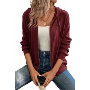 NEW SHIYING FASHION women's kaila drawstring hoodie in red